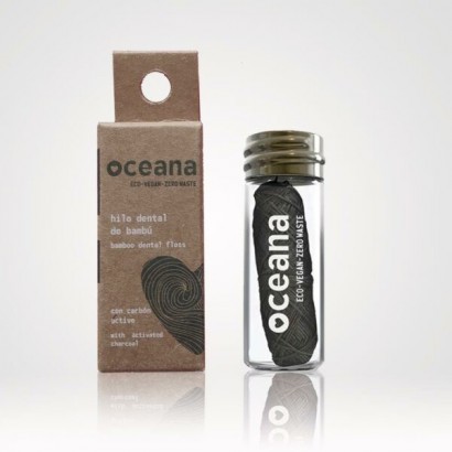 Hilo dental biodegradable Océana con carbón activo