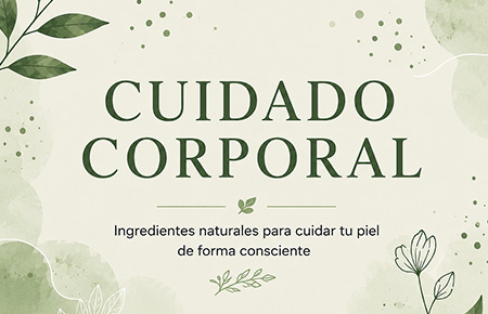 Cuidados corporales. Cosmeticos naturales. Tienda online León.